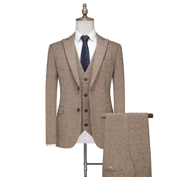 Three-pieces suit Arthur Glen check - Tweed