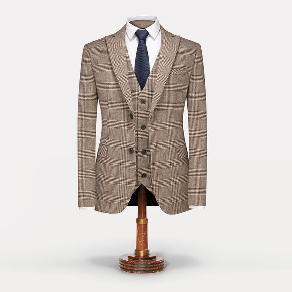 Three-pieces suit Arthur Glen check - Tweed